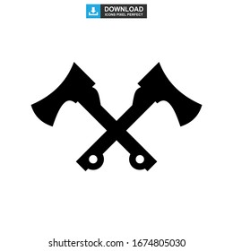 axe icon or logo isolated sign symbol vector illustration - high quality black style vector icons
