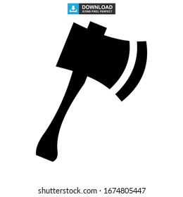 axe icon or logo isolated sign symbol vector illustration - high quality black style vector icons
