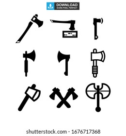 axe icon or logo isolated sign symbol vector illustration - Collection of high quality black style vector icons
