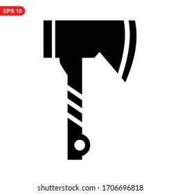 axe icon or logo isolated sign symbol vector illustration - high quality black style vector icons
