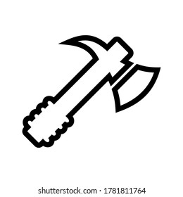axe icon or logo isolated sign symbol vector illustration - high quality black style vector icons
