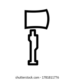 icono de hacha o logotipo símbolo de seña aislado ilustración vectorial de alta calidad estilo negro iconos vectoriales
