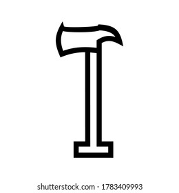 axe icon or logo isolated sign symbol vector illustration - high quality black style vector icons
