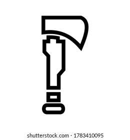 icono de hacha o logotipo símbolo de seña aislado ilustración vectorial de alta calidad estilo negro iconos vectoriales
