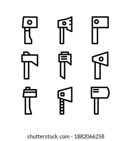 Axe icon or logo isolated sign symbol vector illustration - Collection of high quality black style vector icons
