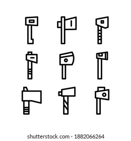 Axe icon or logo isolated sign symbol vector illustration - Collection of high quality black style vector icons
