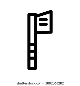 Icono de Ax o logotipo símbolo de signo aislado ilustración vectorial - iconos vectoriales de estilo negro de alta calidad
