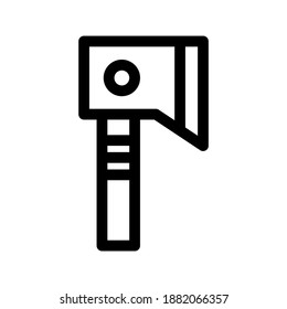 Icono de Ax o logotipo símbolo de signo aislado ilustración vectorial - iconos vectoriales de estilo negro de alta calidad
