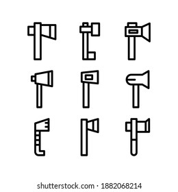 Axe icon or logo isolated sign symbol vector illustration - Collection of high quality black style vector icons
