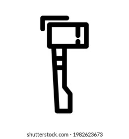 icono de hacha o logotipo símbolo de seña aislado ilustración vectorial de alta calidad estilo negro iconos vectoriales
