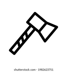 Axt-Symbol oder Logo einzeln auf Zeichen, Vektorgrafik - hochwertige Vektorsymbole in schwarzem Stil
