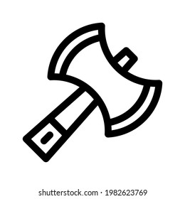 axe icon or logo isolated sign symbol vector illustration - high quality black style vector icons
