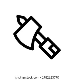 axe icon or logo isolated sign symbol vector illustration - high quality black style vector icons
