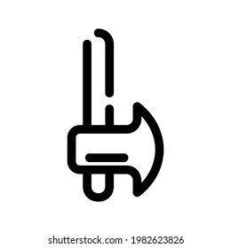 axe icon or logo isolated sign symbol vector illustration - high quality black style vector icons
