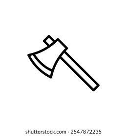 Axe icon logo sign set vector outline