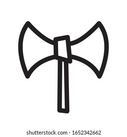 axe icon logo vector illustration