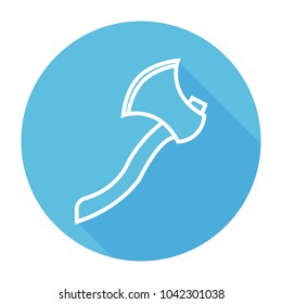 Axe icon with long shadow