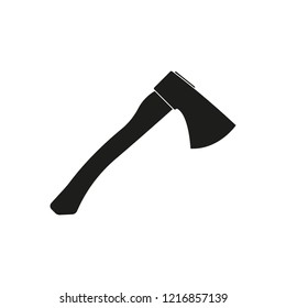 Axe icon. Lumberjack or firefighter tool. Vector illustration.