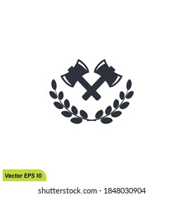 icono de ax lumberman ilustración de elemento de diseño simple logo vectorial