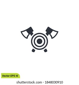 Axt Symbol lberman Symbol Illustration einfaches Design-Element Vektorgrafik-Logo Vorlage