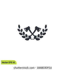 axe icon lumberman symbol  illustration simple design element vector logo template