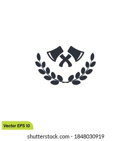 axe icon lumberman symbol  illustration simple design element vector logo template