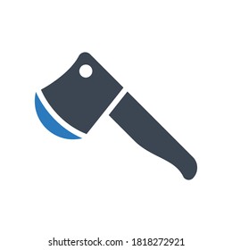 Axe icon on white background