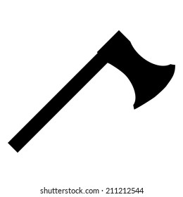 Axe icon on white background. Vector illustration.