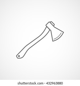 Axe Icon On White Background