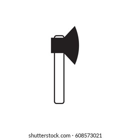 axe icon on the white background