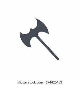Axe Icon on white background vector illustration