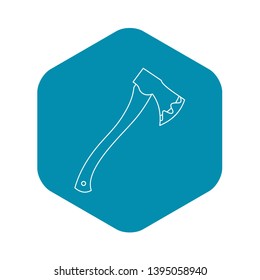 Axe icon. Outline illustration of axe vector icon for web