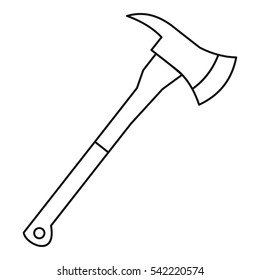 Axe icon. Outline illustration of axe vector icon for web