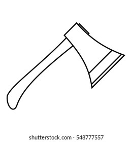 Axe icon. Outline illustration of axe vector icon for web