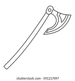 Axe icon. Outline illustration of axe vector icon for web