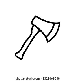 Axe icon Outline Vector