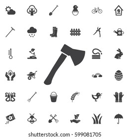 axe icon. Set of spring icons
