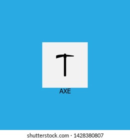 axe icon sign signifier vector