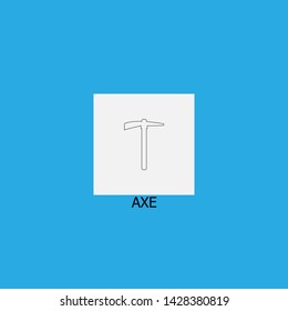 axe icon sign signifier vector