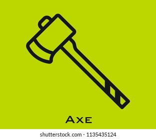 Axe icon signs