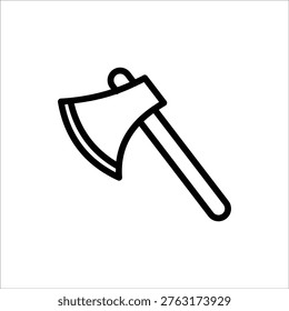 Axe icon. Axe silhouette vector illustration for camping, chopping, cutter, wood, web designing icons and projects. Vector illustration on white background.