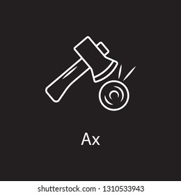 Axe Icon icon. Simple element illustration. Axe Icon symbol design from Construction collection set. Can be used in web and mobile