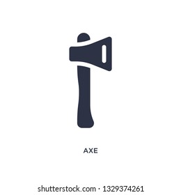 axe icon. Simple element illustration from camping concept. axe editable symbol design on white background. Can be use for web and mobile.
