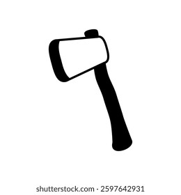 axe icon, simple flat style, logo template sign symbol vector illustration pictogram, for ui or ux isolated on white for mobile app, editable