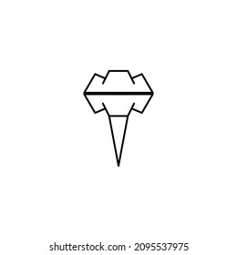 Icono de x. Símbolo de fondo de afiche de un restaurante de carne de estilo sencillo. Elemento de diseño del logo del restaurante de carne de Axe. Impresión de camisetas con fax. Vector para pegatinas. Foto de perfil de Ax