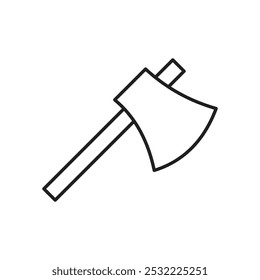 Axe icon. simple thin line icon.