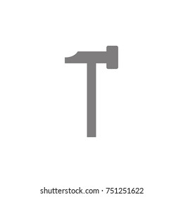 Axe icon. Simple web black icon, can be used as web element icon on white background