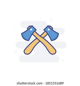 Axe icon style illustration. EPS 10 file 