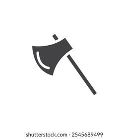 Axe icon Symbol mark in filled style