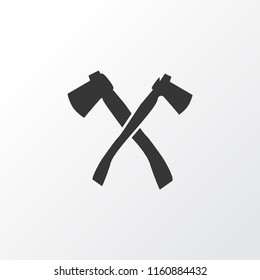 Axe icon symbol. Premium quality isolated hatchet element in trendy style.